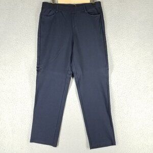 Intro Love The Fit Leggings Women's Large Blue Pull On Office Career Stretch